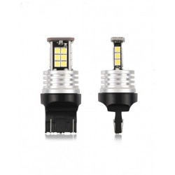 Ampoule LED W21/5W / 6 LEDS HAUTE PUISSANCE BLANC / LED T20 - AUTOLED ®