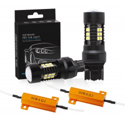 Lot de 2 Ampoules LED Titan® T20 7443 W21/5W pour feux diurne pour Opel KARL