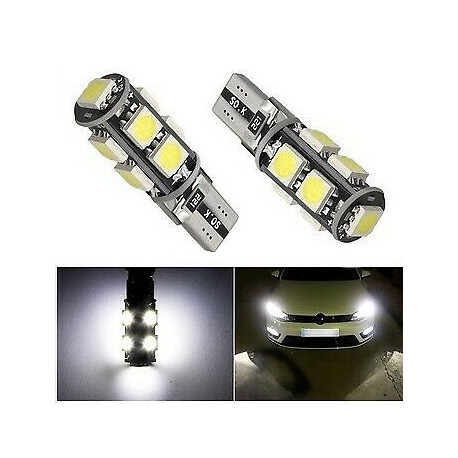 Phare LED voiture 10 PCS T10 2W 100LM IP67 ampoules forme