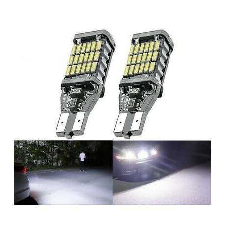 T15 LED Ampoule W16W Canbus 24 Leds Blanc 6000K Feux de recul