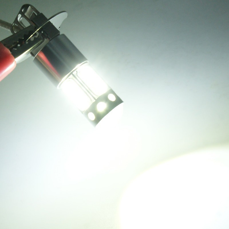 Ampoule antibrouillard, paire de H3 4014 blanc LED phare de voiture  brouillard DRL ampoule lampe DC 12V michiba h3. 12v 35w ampoule h3  led+ampoule h3